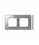 Ramka 2- krotna aluminium zimne chrom 8201620-093