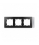 Ramka 3- krotna aluminium grafit 8201630-240