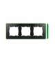 Ramka 3- krotna grafit jasny zielony 8201630-260