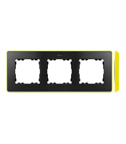 Ramka 3- krotna grafit jasny zielony 8201630-262