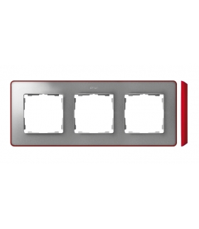 Ramka 3- krotna aluminium zimne czerwony 8201630-255