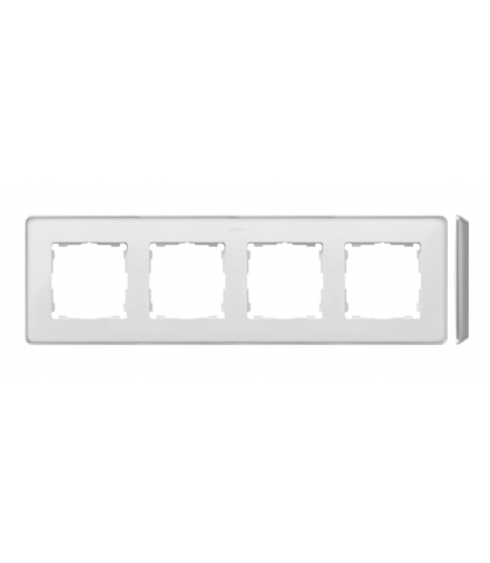 Ramka 4- krotna aluminium biały 8201640-243