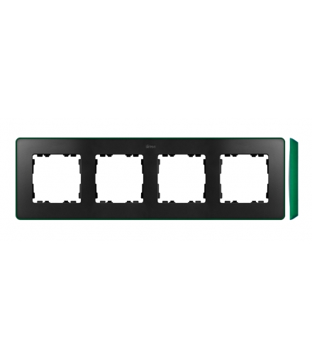 Ramka 4- krotna grafit zielony 8201640-250