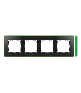 Ramka 4- krotna grafit jasny zielony 8201640-260