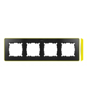 Ramka 4- krotna grafit jasny żółty 8201640-262