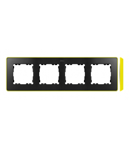 Ramka 4- krotna grafit jasny żółty 8201640-262