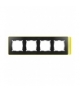 Ramka 4- krotna grafit jasny żółty 8201640-262