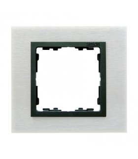 Ramka 1- krotna metalowa inox mat / grafit 82817-31