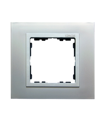 Ramka 1- krotna aluminium / aluminium mat 82917-33