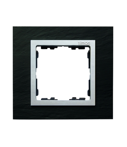 Ramka 1- krotna łupek / aluminium 82917-63
