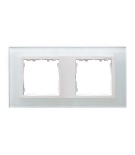 Ramka 2- krotna szklana biały / biała 82627-30