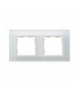 Ramka 2- krotna szklana biały / biała 82627-30