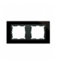 Ramka 2- krotna szklana czarna / grafit 82827-32