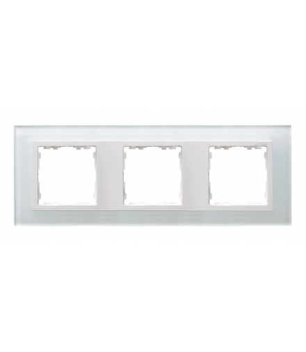 Ramka 3- krotna szklana biały / biała 82637-30
