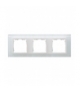 Ramka 3- krotna szklana biały / biała 82637-30