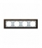 Ramka 4- krotna wenge / aluminium mat 82947-65