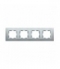 Ramka 4- krotna aluminium / aluminium mat 82947-33