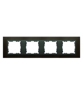 Ramka 4- krotna stal grafitowa / grafit 82847-38