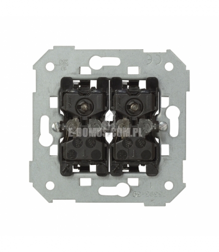 Łącznik z podświetleniem świecznikowy / podwójny schodowy 10AX 75394-39