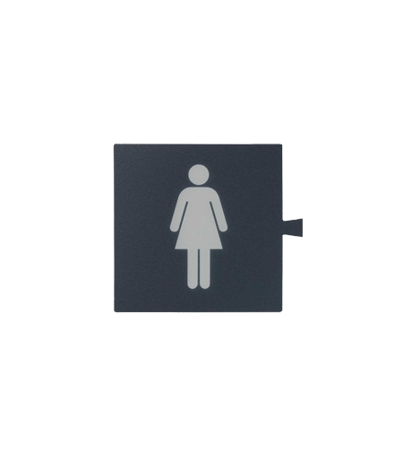Filtr do klawisza świecącego tło grafit - piktogram Kobieta biały 82962-35