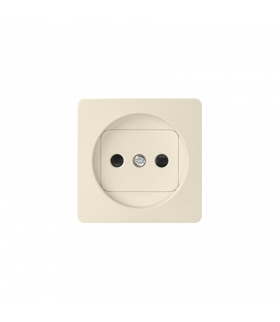 Pokrywa do gniazda wtyczkowego pojedynczego bez uziemienia beżowy 82040-31