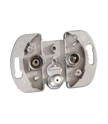 Gniazdo antenowe R-TV-SAT przelotowe tłum.10dB 75467Z-69