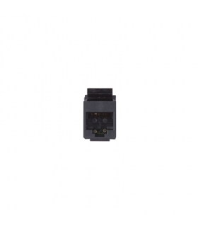 Wkład gniazda komputerowego RJ45 kat.6, nieekranowany (UTP) czarny 75544-39
