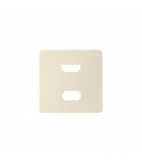 Pokrywa do gniazda USB + HDMI (V1.4), żeńskiego kremowy 8201095-031