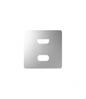 Pokrywa do gniazda USB + HDMI (V1.4), żeńskiego aluminium 8201095-093