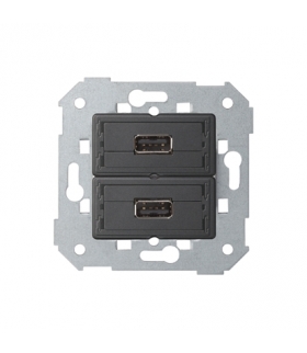 Gniazdo 2 x USB (2.0) typ A, żeńskie 7501090-039