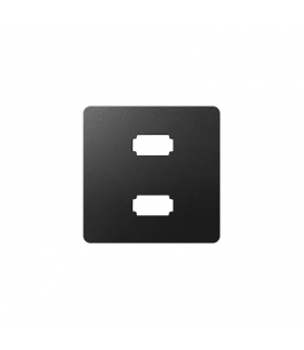 Pokrywa do gniazda 2 x USB (2.0) typ A, żeńskiego grafit 8201090-038