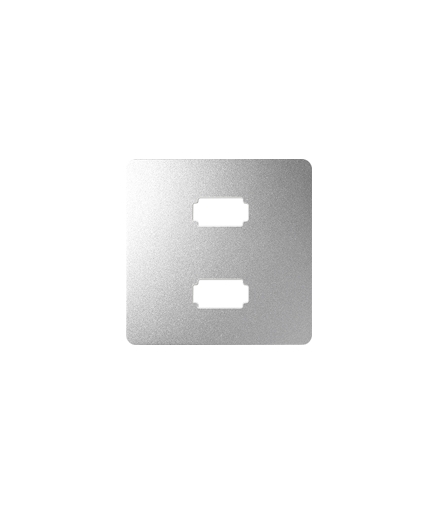 Pokrywa do gniazda 2 x USB (2.0) typ A, żeńskiego aluminium 8201090-093
