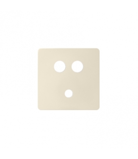 Pokrywa do gniazda Mini jack + 2 RCA kremowy 8201092-031