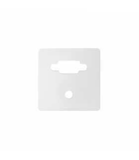 Pokrywa do gniazda VGA żeńskiego + mini jack biały 8200091-030