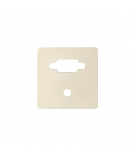 Pokrywa do gniazda VGA żeńskiego + mini jack kremowy 8200091-031