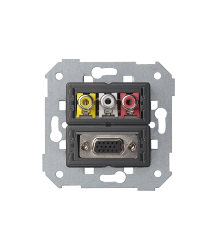 Gniazdo VGA żeńskie + 3 RCA 7500092-039