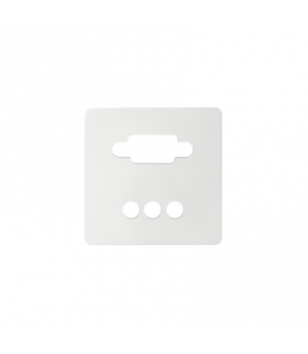 Pokrywa do gniazda VGA żeńskiego + 3 RCA biały 8200092-030