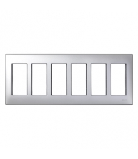 Ramka obudowy SIMON 500 6×S500 12×K45 aluminium 51010106-033