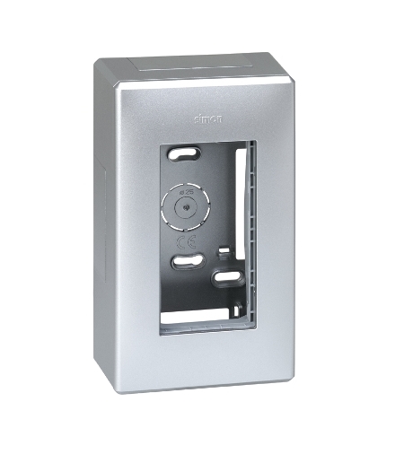 Obudowa natynkowa SIMON 500 1×S500 2×K45 aluminium 51000001-033