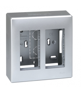 Obudowa natynkowa SIMON 500 2×S500 4×K45 aluminium 51000002-033