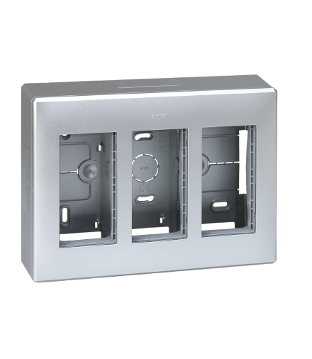 Obudowa natynkowa SIMON 500 3×S500 6×K45 aluminium 51000003-033