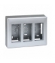 Obudowa natynkowa SIMON 500 3×S500 6×K45 aluminium 51000003-033