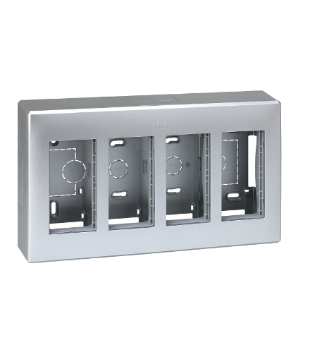 Obudowa natynkowa SIMON 500 4×S500 8×K45 aluminium 51000004-033