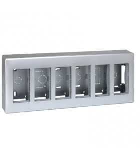 Obudowa natynkowa SIMON 500 6×S500 12×K45 aluminium 51000006-033