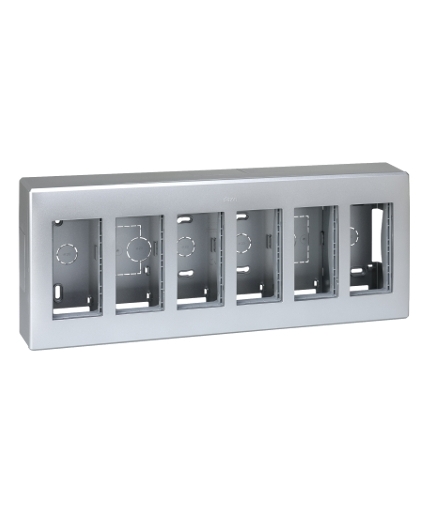 Obudowa natynkowa SIMON 500 6×S500 12×K45 aluminium 51000006-033