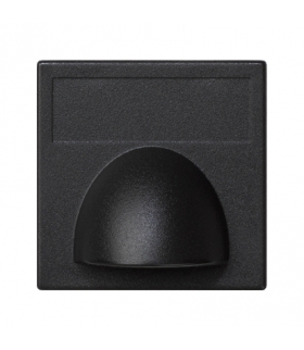 Plakietka przyłączeniowa K45 kątowa bezpośrednia 45×45mm szary grafit K10/14