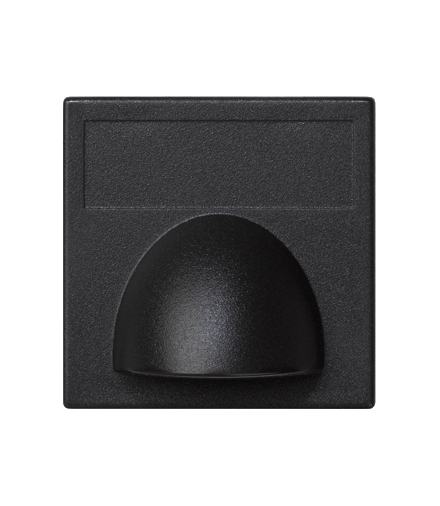 Plakietka przyłączeniowa K45 kątowa bezpośrednia 45×45mm szary grafit K10/14