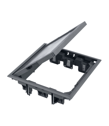 Puszka podłogowa FB kwadratowa 12×K45 5mm szary FB34005/1