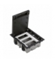 Puszka podłogowa SF prostokątna 6×K45 3×S500 70mm÷105mm szary grafit 52050003-038