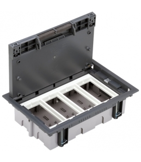 Puszka podłogowa SF prostokątna 8×K45 4×S500 70mm÷105mm szary 52050004-035